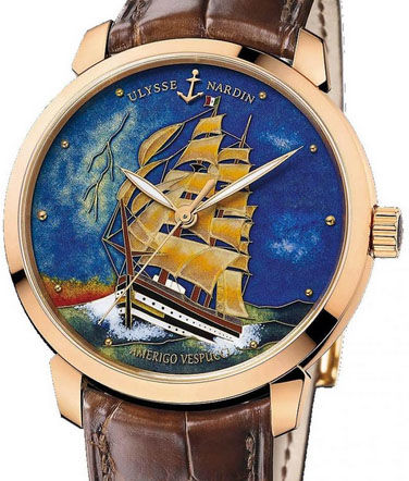 Ulysse Nardin 8156-111-2 / AV Classico Enamel Classico Amerigo Vespucci watch replica china